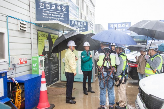 인천 서구, 관내 건설현장 집중안전점검 진행