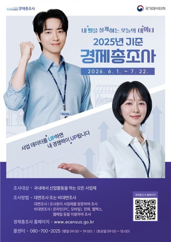 금천구, 7월 22일까지 '2025년 기준 경제총조사' 실시