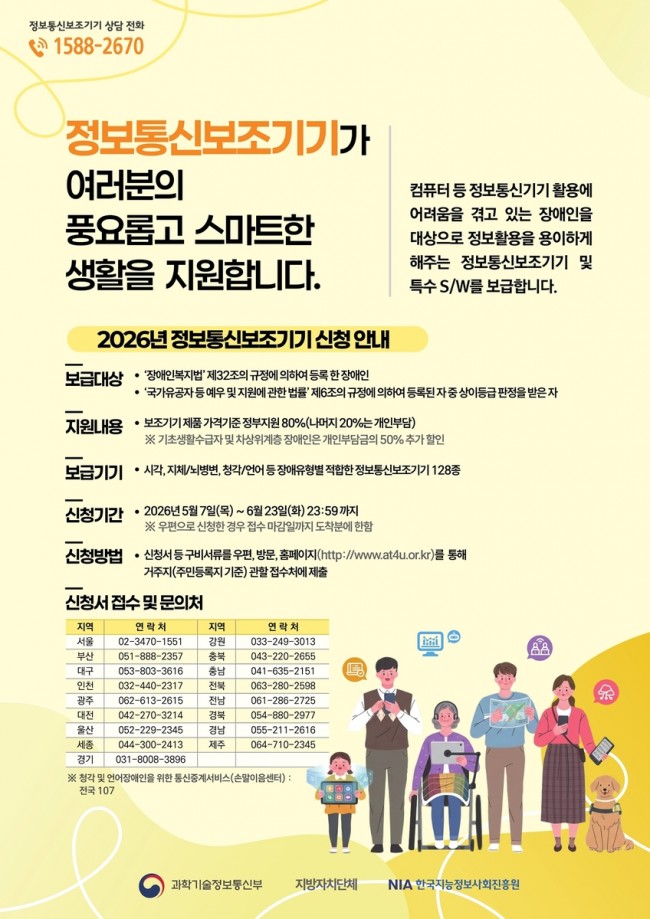 장애인 정보 접근성 높인다…마포구, 정보통신보조기기 최대 90％ 지원
